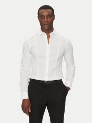 Marciano Guess Koszula 1GH402 4416Z Biały Regular Fit. Białe koszule męskie Marciano Guess, m, z aplikacjami, z bawełny, bez kołnierzyka, bez ramiączek. Za 479.99 zł.