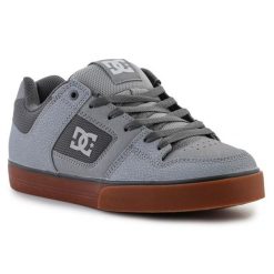 Buty DC Shoes Pure 300660-CG5 szare. Szare buty sportowe na co dzień męskie z materiału, bez zapięcia. Za 544.84 zł.