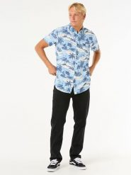 Rip Curl Koszula "Dreamer Barrel Killa" - Regular fit - w kolorze niebieskim rozmiar: S. Niebieskie koszule męskie Rip Curl, s, bez wzorów, z wiskozy, bez kołnierzyka, bez ramiączek. Za 91.99 zł.