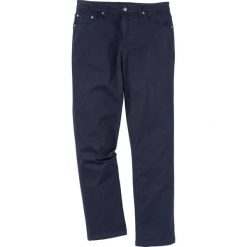 Spodnie ze stretchem Classic Fit Straight, z czystej bawełny. Czarne spodnie materiałowe męskie bonprix, bez wzorów, z bawełny, z podwyższonym stanem. Za 119.99 zł.
