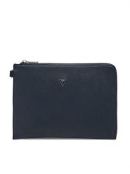 Guess Saszetka PMBASA P5235 Granatowy. Niebieskie saszetki męskie Guess, ze skóry. Za 189.99 zł.