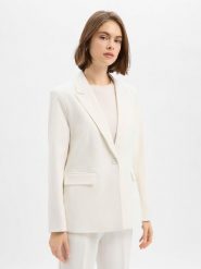 Y.A.S Marynarka damska - Likka Kobiety Sztuczne włókno biały jednolity, 38. Białe marynarki i żakiety damskie Y.A.S, s, bez wzorów, z włókna. Za 399.95 zł.