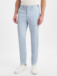 Finshley & Harding London spodnie garniturowe - Hoxdon Mężczyźni Slim Fit niebieski, 52. Niebieskie spodnie wizytowe męskie Finshley & Harding London. Za 299.95 zł.
