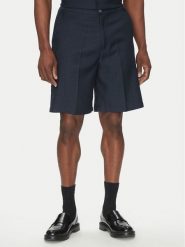 Richmond X Szorty materiałowe UMP25060BE Granatowy Regular Fit. Niebieskie szorty męskie RICHMOND X, z bawełny, bez kołnierzyka. Za 419.99 zł.