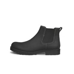 Buty żeglarskie Ecco Charlestown. Czarne buty wizytowe męskie ECCO, na lato, z materiału, bez zapięcia. Za 547.50 zł.