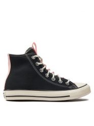 Converse Trampki Chuck Taylor All Star Grid A08101C Czarny. Czarne trampki i tenisówki damskie Converse, bez wzorów, z materiału. Za 229.99 zł.