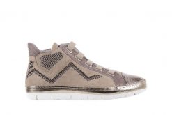 Trampki Bayla-131 1304 Sand, Róż/Złoty, Skóra naturalna - 36. Brązowe trampki i tenisówki damskie Bayla, bez wzorów, z jeansu. W wyprzedaży za 89.10 zł.