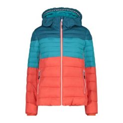 Kurtka puchowa damska CMP. Czerwone kurtki damskie CMP, bez wzorów, z puchu, bez kaptura. Za 339.99 zł.