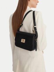 Nine West Torebka CEO-Zuro-LDA8705 Czarny. Czarne listonoszki damskie Nine West, bez wzorów, z materiału, bez dodatków. Za 199.99 zł.