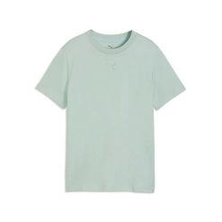 T-Shirt Puma Ess Centered Cat Logo Tee G Dzieci. Zielone koszulki dziewczęce Puma, s, bez wzorów, z bawełny, bez ramiączek. Za 156.99 zł.