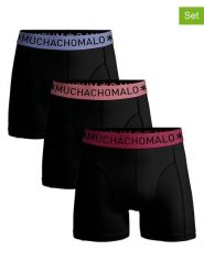 Muchachomalo Bokserki (3 pary) w kolorze czarnym rozmiar: M. Czarne bokserki męskie Muchachomalo, bez wzorów. Za 109.95 zł.