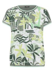 Olsen Koszulka w kolorze khaki rozmiar: 38. Brązowe bluzki damskie Olsen, bez wzorów, bez kołnierzyka, bez ramiączek. Za 139.95 zł.