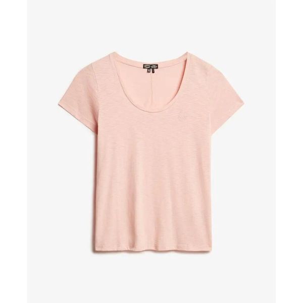 Koszulka damska Superdry Scoop Neck. Czerwone t-shirty damskie Superdry., xs, bez wzorów, bez kołnierzyka. Za 128.50 zł.