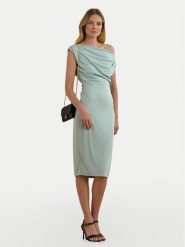 LAUREN RALPH LAUREN Sukienka koktajlowa 250964081001 Błękitny Slim Fit. Niebieskie sukienki damskie Lauren Ralph Lauren, bez wzorów, z syntetyku, wizytowe, bez kołnierzyka, bez ramiączek. Za 719.99 zł.