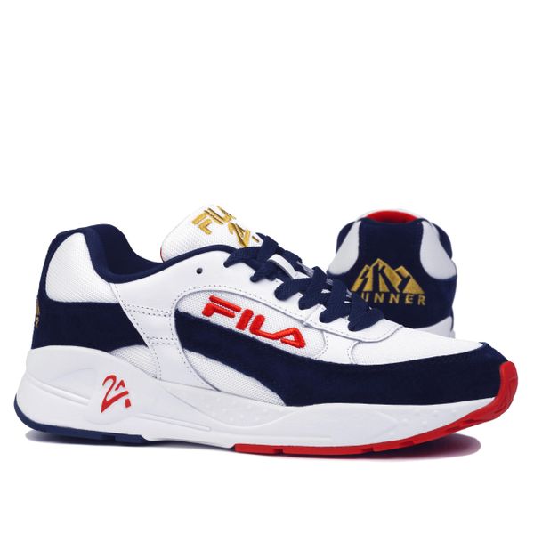 Buty męskie sportowe sneakersy Fila SKYRUNNER 2A. Białe buty sportowe na co dzień męskie Fila, bez zapięcia. W wyprzedaży za 249.00 zł.