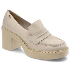 Beżowe Półbuty Blu Wygodne Skórzane Buty Na Obcasie. Brązowe półbuty damskie Blu, z aplikacjami, ze skóry, eleganckie, bez obcasa, na obcasie. Za 389.00 zł.