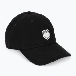 Czapka z daszkiem PROSTO Splash Shield. Czarne czapki męskie Prosto., bez wzorów, z bawełny, klasyczne. Za 94.99 zł.