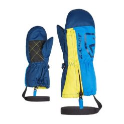 Rękawiczki dziecięce Ziener Leon Minis Glove. Niebieskie rękawiczki dziecięce Ziener, bez ramiączek. Za 92.99 zł.