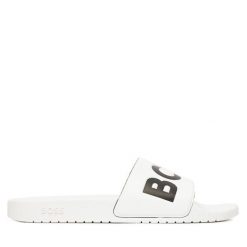 Klapki BOSS. Białe klapki i japonki męskie Boss. Za 239.99 zł.