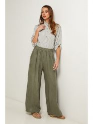 Fleur de Lin Bluzka w kolorze khaki rozmiar: M. Brązowe bluzki damskie Fleur de Lin, m, bez wzorów, bez kołnierzyka, bez ramiączek. Za 152.12 zł.