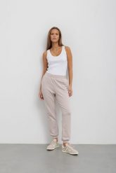 LEKKIE SPODNIE CELINE BEŻOWE XL - Flawless. Brązowe spodnie dresowe damskie Flawless, s, bez wzorów, z bawełny. Za 248.00 zł.