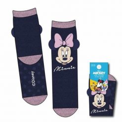 Skarpety Minnie Mouse 36-41. Niebieskie skarpetki damskie Disney, bez wzorów. Za 63.55 zł.