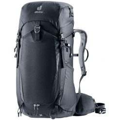 Plecak damski Deuter Trail Pro 34 SL - black. Czarne plecaki damskie Deuter, bez wzorów, z materiału. Za 849.99 zł.