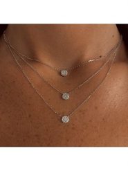 Eclat d'Argent Srebrny naszyjnik z elementami ozdobnymi - dł. 39 cm rozmiar: onesize. Szare naszyjniki damskie Eclat d'Argent, srebrne. Za 130.99 zł.