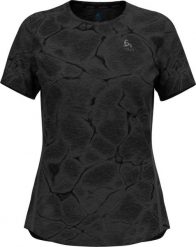 Koszulka damska do biegania ODLO Zeroweight Engineered Chill-Tec. Czarne t-shirty damskie Odlo, l, bez wzorów, z materiału, bez kołnierzyka. Za 299.99 zł.