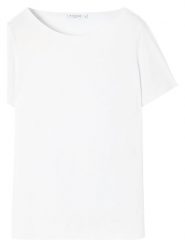 TATUUM Koszulka w kolorze białym rozmiar: S. Białe bluzki damskie Tatuum, s, bez wzorów, bez kołnierzyka, bez ramiączek. Za 104.39 zł.