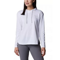 Koszulka sportowa damska Columbia Sun Trek z długim rękawem. Niebieskie bluzki sportowe damskie Columbia, na lato, m, bez wzorów, z bawełny, bez ramiączek. Za 280.00 zł.