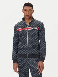 Guess Bluza Z2BQ06 K7122 Granatowy Regular Fit. Niebieskie bluzy bez kaptura męskie Guess, l, z bawełny. Za 379.99 zł.