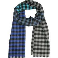Szalik Miękki, Niebiesko-Szary w Kratkę, Firmy V.Fraas -Cashmink- Elegancki, Męski. Niebieskie szaliki męskie V. Fraas, bez wzorów, z bawełny. Za 59.00 zł.