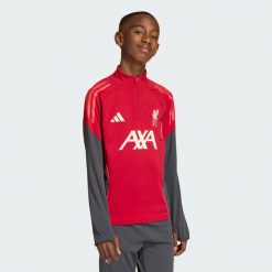 Koszulka treningowa Liverpool FC Tiro 25 Competition. Czerwone spodnie dresowe damskie Adidas, z dresówki, bez ramiączek, do piłki nożnej. Za 279.00 zł.