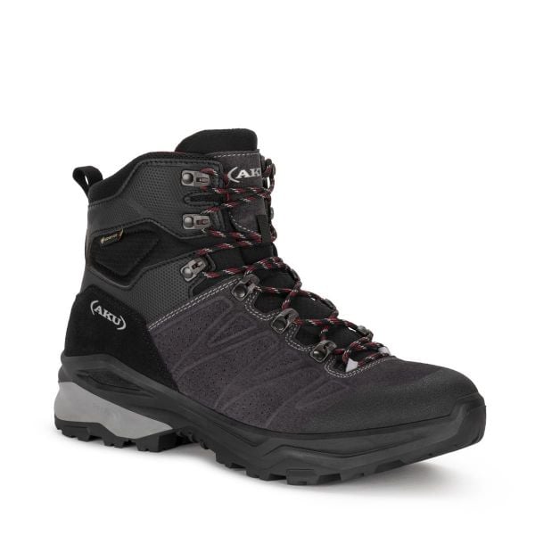 Buty sportowe trekkingowe męskie Aku Adapta Gore-tex. Czarne buty trekkingowe męskie Aku, z gore-texu, bez zapięcia, trekkingowe, gore-tex. Za 399.00 zł.