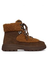 Moon Boot Trapery 80D2520030 Brązowy. Brązowe trapery damskie Moon Boot, ze skóry, bez obcasa. Za 1,269.00 zł.