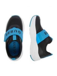 Guess Sneakersy CEO-BIC29278JJKF3GG Czarny. Czarne buty sportowe chłopięce Guess, z aplikacjami, z materiału, bez zapięcia. Za 179.99 zł.