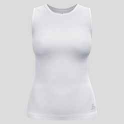 Koszulka termoaktywna damska Odlo Performance Light Eco BL Top Crew Neck Singlet. Białe bielizna termoaktywna damska Odlo, bez wzorów. Za 130.99 zł.