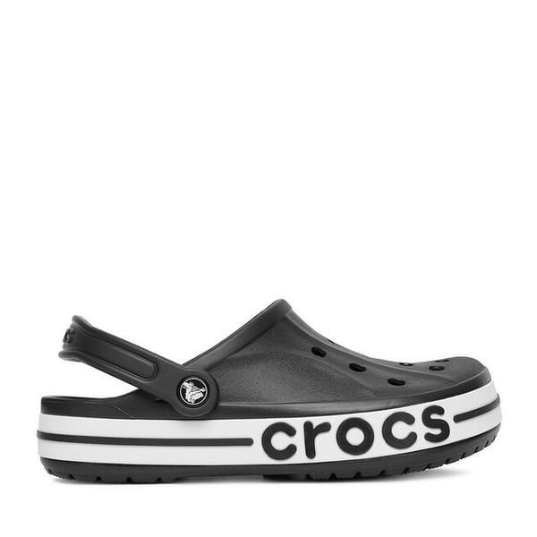 Klapki Crocs. Czarne klapki damskie Crocs, bez wzorów, bez obcasa. Za 229.99 zł.