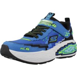 Buty SKECHERS MEGA-CRAFT 4K Niebieski. Niebieskie buty trekkingowe męskie Skechers, z syntetyku, bez zapięcia, trekkingowe. Za 247.99 zł.