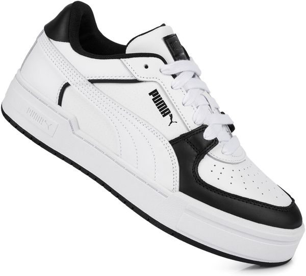 Męskie buty sportowe sneakersy skórzane na codzień PUMA CA PRO RETRO. Białe buty sportowe na co dzień męskie Puma, z materiału, bez zapięcia, trekkingowe. Za 229.00 zł.