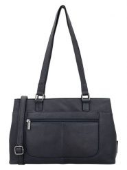 Beagles Skórzana torebka "Benidorm" w kolorze granatowym - 33 x 21 x 11 cm rozmiar: onesize. Niebieskie torebki klasyczne damskie Beagles, bez wzorów, z materiału, bez dodatków. Za 217.99 zł.