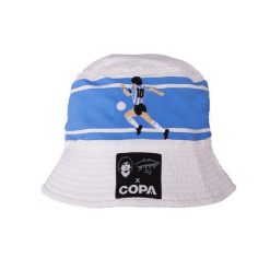 Kapelusz wędkarza dla dorosłych - Haft Maradona x COPA Argentyna - Niebieski. Niebieskie kapelusze damskie COPA FOOTBALL, bez wzorów. Za 126.98 zł.