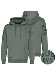 Sublevel Bluza "Tim" w kolorze zielonym rozmiar: M. Zielone bluzy z kapturem męskie Sublevel, m. Za 140.86 zł.
