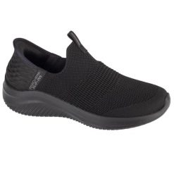 Buty sportowe Sneakersy damskie, Slip-Ins: Ultra Flex 3.0 - Cozy Streak. Czarne buty sportowe na co dzień damskie Skechers, bez wzorów, z tkaniny, trekkingowe. Za 399.99 zł.