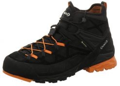 Buty trekkingowe męskie Aku Rock Dfs Mid Gtx. Czarne buty trekkingowe męskie Aku, z gore-texu, za kostkę, bez zapięcia, trekkingowe, gore-tex. Za 872.00 zł.