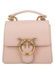 Pinko Skórzana torebka w kolorze beżowym - 12 x 10 x 5 cm rozmiar: onesize. Brązowe torebki klasyczne damskie Pinko, bez wzorów, z materiału, bez dodatków. Za 535.78 zł.