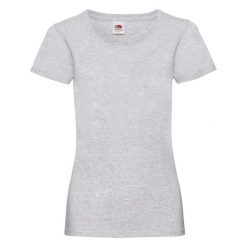 T-shirt damski Fruit Of The Loom Valueweight szary, 97% bawełna 3% poliester. Białe t-shirty damskie Fruit of the Loom, l, bez wzorów, z bawełny, bez kołnierzyka. Za 126.99 zł.