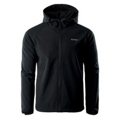Męska Kurtka Soft Shell Neti II. Czarne kurtki męskie Hi-tec, m, bez wzorów, z softshellu, sportowe, bez kaptura. Za 192.99 zł.
