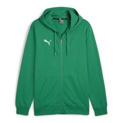 Bluza sportowa męska Puma B23621. Zielone bluzy sportowe męskie Puma, bez wzorów, sportowe, bez kołnierzyka, bez ramiączek. Za 260.25 zł.
